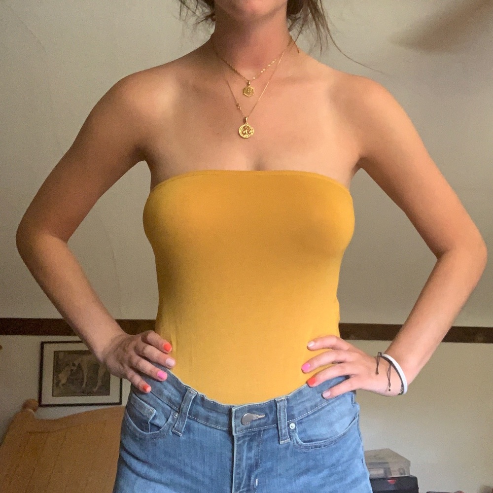 Yellow Tube Bodysuit